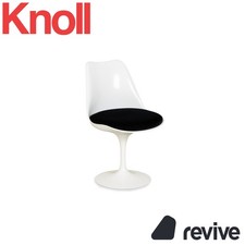 Knoll International Saarinen Tulip Plastique Chaise Blanc Original