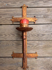 Antique wrought iron luminaire in the Medieval style