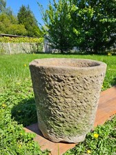 timbre rond en pierre bac en pierre rond conique 44 cm