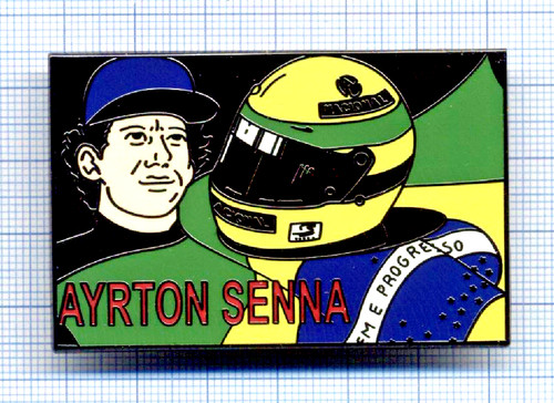 Big pin ayrton senna mac - f1,