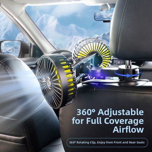 Ventilateur voiture double - voiture,