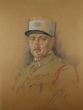 Dessin au crayon et pastel de