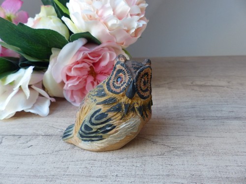 Petit hibou ancien - en, bois