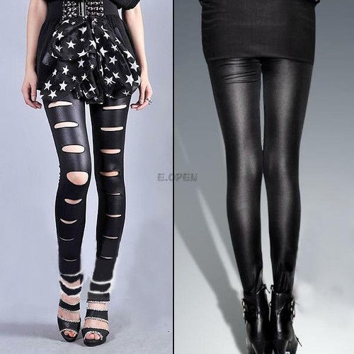 Leggings trou style simili - a,
