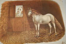 LE CHEVAL DE CARROSSE GRAVURE