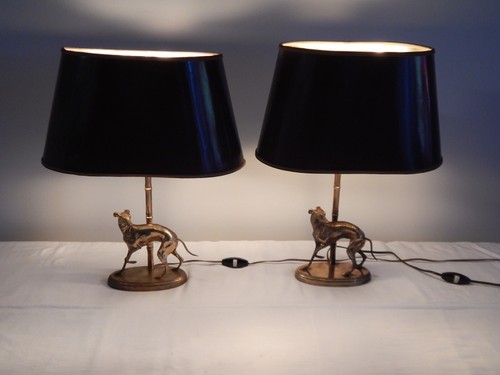 Ancienne paire lampes - paire,