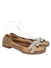 LOLA CRUZ Ballerines classiques Dames Ballerines T EU 37 doré élégant