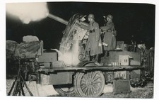 Photo artillerie FlaK allemand 2GM WW2