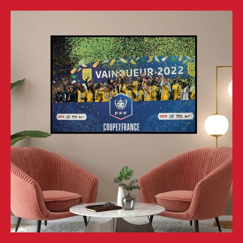 Toile poster coton nantes - fc,