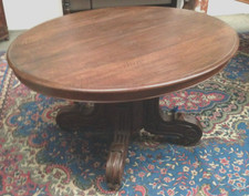 table  de sam à pied central