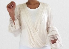 Beige Boho Top Blouse Ethnic