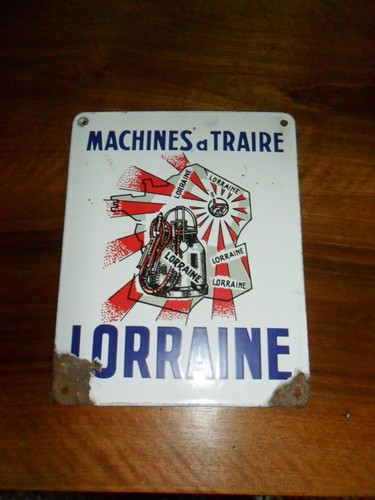 Plaque emaillee ancienne - plaque,