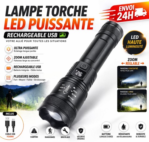 Lampe torche poche led - poche,