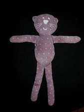 213/ doudou peluche chat violet étoile BOUT'CHOU MONOPRIX - état NEUF -