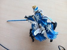 Figurine Papo Roi Dragon Bleu et sa monture