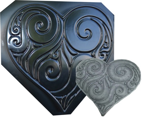 Moule béton cœur - , tremplin