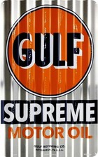PLAQUE GULF MOTOR OIL -TOLE