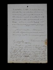Alphonse DE LAMARTINE - lettre