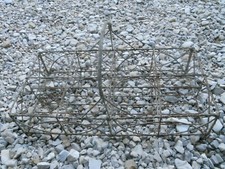 panier transport bouteilles / pot a lait / confiture deco grenier