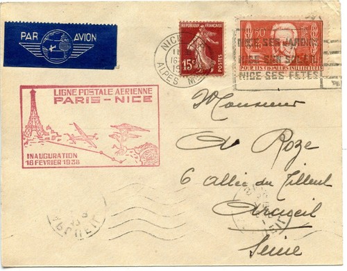 Air mail par avion - air,