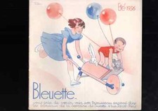 manon lessel rare livre ancien catalogue bleuette poupée enfant été 1936 jouet