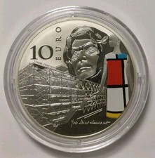 FRANCE 10 Euro Argent 2016 YVES SAINT LAURENT Colorisé BE