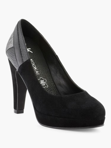 Escarpins cuir patchwork