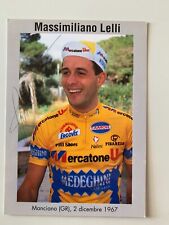CARTE PHOTO CYCLISME - MERCATONE UNO // MASSIMILIANO LELLI // SIGNE