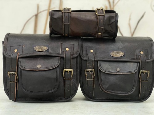 Sac moto cuir - cuir, western
