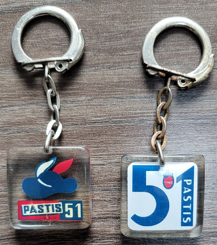 Lot porte clés pastis - de, porte-clés