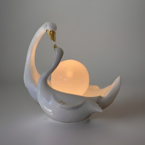 Lampe cygne son - cygne, white