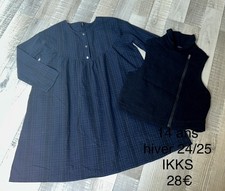 Ikks ans fille robe - ikks, bleue