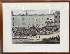 J.Pollard / T.Sutherland - Grande Gravure Couleurs. 46 x 59 cm Encadré