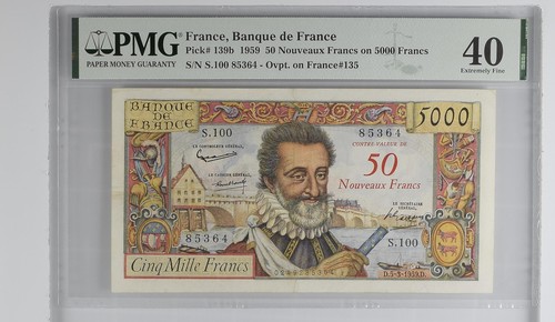 France sur 5000 francs - france, nf