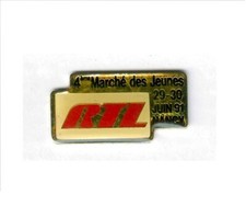 Pin's média radio RTL Nancy marché des jeunes 1991