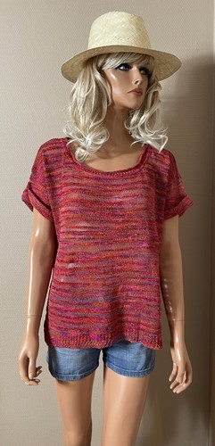 Top blouse maille coloré - top, en