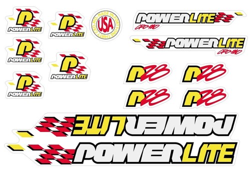 Powerlite p28 decal set old - decal,