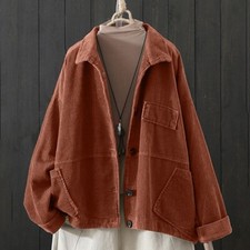 Femme Rétro Velours Manteau