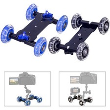 Chariot d'appareil photo avec roues rotatives en caoutchouc pour des transitions