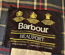 veste cirée Barbour Beaufort fabriquée en Angleterre Bleu marine taille 112cm XL