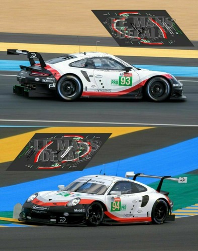 Décal porsche 991 rsr - 991, mans
