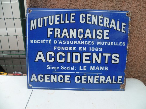 Ancienne plaque émaillée - plaque,