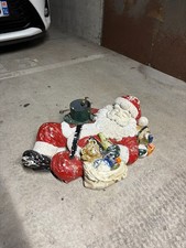 Pied Sapin Déco Père Noël Hotte Cadeau Plâtre