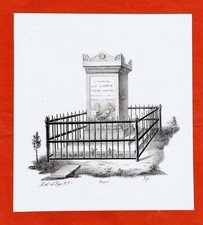 GU43-GRAVURE ORIG-À LA MÉMOIRE DE PIERRE LACOUR-PEINTRE D'HISTOIRE