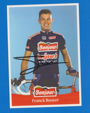 CYCLISME carte cycliste FRANCK BOUYER équipe BONJOUR 2001 Signée