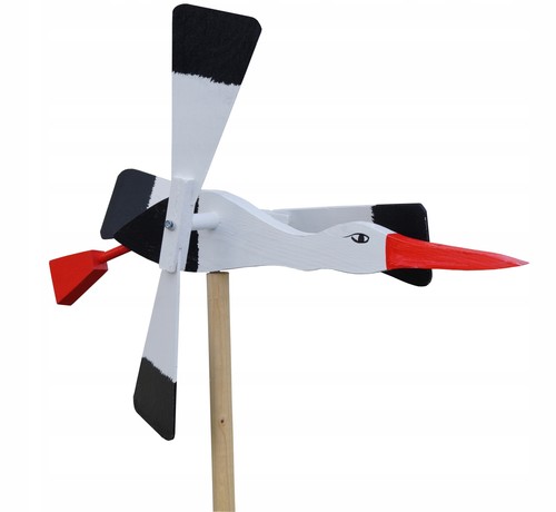 Moulin vent bois cigogne - , –