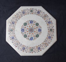 21 " Marbre Blanc Café Table