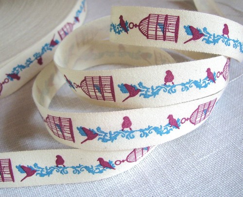 Ruban toile imprimée - toile, 100%