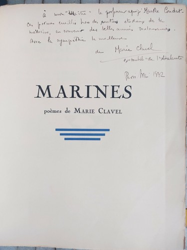 Marie clavel marines envoi - clavel,