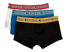 BIKKEMBERGS Boxer Homme Lot de 3 Pièces Jambe Élastique Exposée Coton Stretch Ar